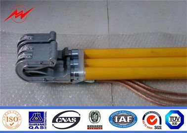 Weld Copper Ground Rod Threaded 1000mm 1200mm 1500mm Copper Earth Rod With Accessories supplier