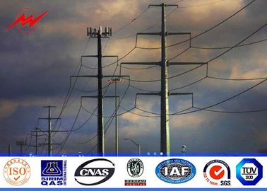 12m 800Dan Galvanised Steel Poles Transmission Line Poles With Stepped Bolt supplier