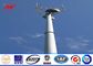Professional Galvanized Mono Pole Tower Conical Shape With Anchor Bolt supplier
