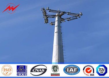 55m ISO Standard Monopole Telecom Tower With Cable Accessories supplier