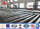 Class Two 40FT Height Steel Electrical Power Pole 5mm Thickness For 69KV Transmission Distribution Application supplier