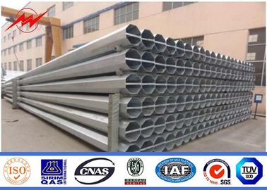 Class Two 40FT Height Steel Electrical Power Pole 5mm Thickness For 69KV Transmission Distribution Application supplier