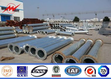 9m 11m Steel Poles Galvanized Steel Pole with bitumen supplier