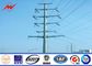 132 Kv Utility Pole Hot Dip Galvanized Steel Poles 3mm Thickness supplier