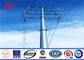 14m Heigth 16 sides Sections metal utility poles For Overhead Transmission supplier