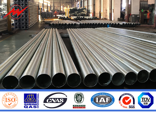 Q345 GR65 Electrical Power Pole Steel Hot Dip Galvanization Utility Transmission supplier