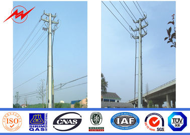 110kv 25m Round Steel Utility Pole For Electrical Power Transmission supplier