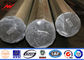 Galvanized steel transmission pole 11m Height 8 sides Sections supplier