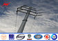 3mm Thickness Overhead Line Steel Power Poles 35FT Transmission Line Poles supplier