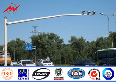 Galvanized Electric Light Pole Double Arm Popular Street Lighting Pole supplier