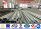 1250KG Load Weight 8 sides Galvanized Steel Pole 8M Light Weight 10 KV - 550 KV supplier