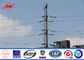 12m Polygonal steel transmission poles steel power poles With Climbing Rung supplier