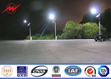 Hot Dip Galvanized Street Light Poles With Single Arm Highway 8m Steel Poles supplier