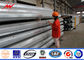 Round AWS D 1.1 10M Electric Power Pole Galvanized Steel Pole With Cross Arm supplier