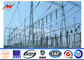 Low Voltage 69kv HDG Steel Tubular Pole 8 Sided Shape With Stepped Bolt supplier