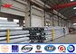 Round AWS D 1.1 10M Electric Power Pole Galvanized Steel Pole With Cross Arm supplier