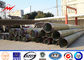 Octogonal 12m 800 DaN Galvanized Steel Transmission Poles with Q345 Material supplier