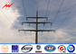 Tapered Two Section Steel Electrical Utility Poles ASTM A123 Galvanization Standard supplier