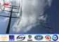 11.8m Height Spray Paint Galvanised Steel Poles For Transmission Equipment supplier