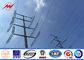 8m 10m 12m Electric Transmission Steel Power Pole Gr65 Tubular / Ladder Welded supplier