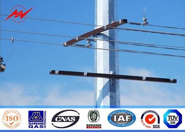 12 Sides 15M Clase 2500 Galvanized Steel Pole With Pairs of Climbing Bolt supplier