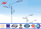 8M Q345 Hot DIP Galvanized Street Lighting Poles Highway Steel Poles With Single Arm supplier