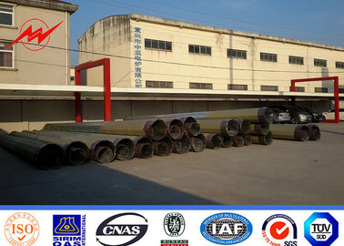 15M Round Powder Painting Galvanised Steel Poles ASTM A123 Steel Transmission Poles supplier