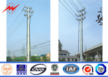 ASTM A123 Outdoor Electric Steel Transmission Line Poles 1mm - 36mm Wall Thickness supplier