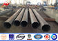 11.8M 500 Kgf 8 Sides Galvanized Steel Pole Bitumen Surface 4mm Thickness supplier