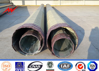 Galvanized ASTM A123 Outdoor Electrical Power Pole Steel Transmission Line Poles supplier