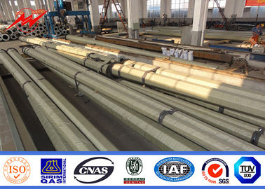 36KV ASTM A 123 Galvanized Electrical Steel Transmission Line Poles with Cross Arm supplier