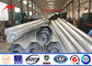 Steel Utility Galvanized Steel Transmission Poles , Shock Resistance Power Line Pole supplier
