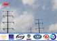 Hot Dip Galvanized Electrical Power Pole AWS D 1.1 69kv Transmission Line Poles supplier