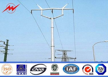 ASTM A123 Galvanized Standard Steel Power Pole Distribution 69 KV Power Line Pole supplier