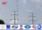 Utility Galvanised / Galvanized Steel Pole For Electrical Power Transmission Line supplier