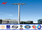 26m Q345 Customized Galvanized High Mast Light Pole With Lifting Systems supplier