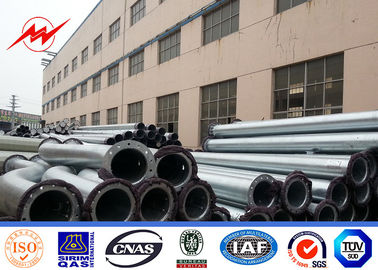 138 KV Anti Corrosion Conical Steel Utility Pole With 30000m Aluminum Conductor supplier