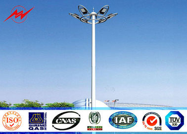 45m Galvanized High Mast Tower 100w - 5000w For Airport / Seaport , Single Or Double Arm supplier