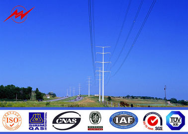 10 kv - 550 kv Electricity Steel Utility Pole For Power Transmission Line supplier