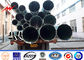 30KN Gr65 Galvanised Steel Poles 10 KV - 550 KV Anti Corrosion Tubular Steel Pole supplier