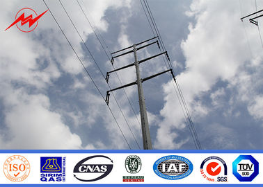 Round Tapered Steel Utility Pole For Medium Voltage Electrical Transmission supplier