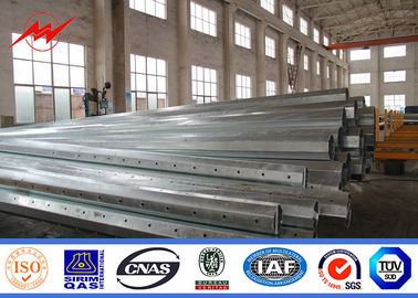 12m Steel Utility Pole Conical Round Or Polygonal Shape For Distribution supplier