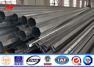 Polygonal 110KV Costa Rica Galvanized Electric Transmission Line Poles Q345 supplier