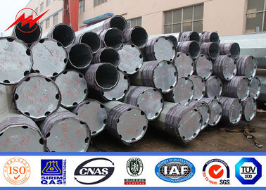 Multi Sides Electrical Power Pole / Galvanization Steel Utility Poles , NFA91121 Standard supplier