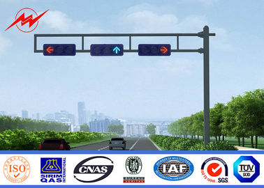 6.5m Height High Mast Poles / Road Lighting Pole For LED Traffic Signs , ISO9001 Standard supplier