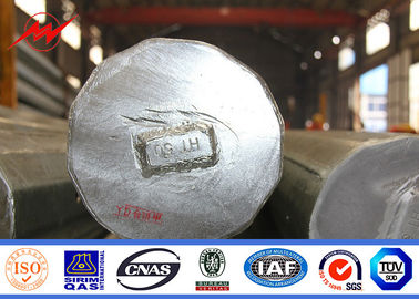 Dodecagonal 69KV Galvanized Tubular Steel Pole 95FT AWS D1.1 For Philippine supplier