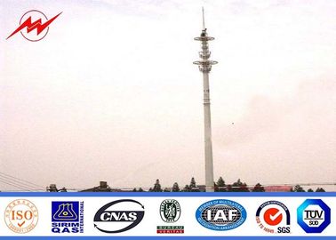 Electric 36M Antenna Tower Steel Mono Pole Tower For Mobile Transmission / Telecommunication supplier