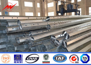 Polygonal 3mm 30 FT Electrical Power Pole 220KV Transmission Line Poles supplier