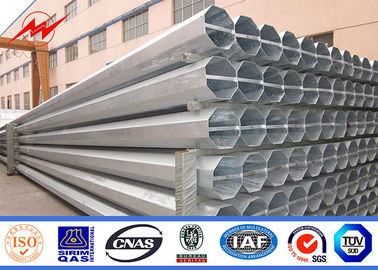 Electrical S500MC Galvanized Steel Pole For 110 kv Transmission Line Project supplier