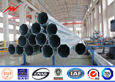 18m 20m 25m Galvanized Power Transmission Poles For 110 Kv Cables Power Coating supplier